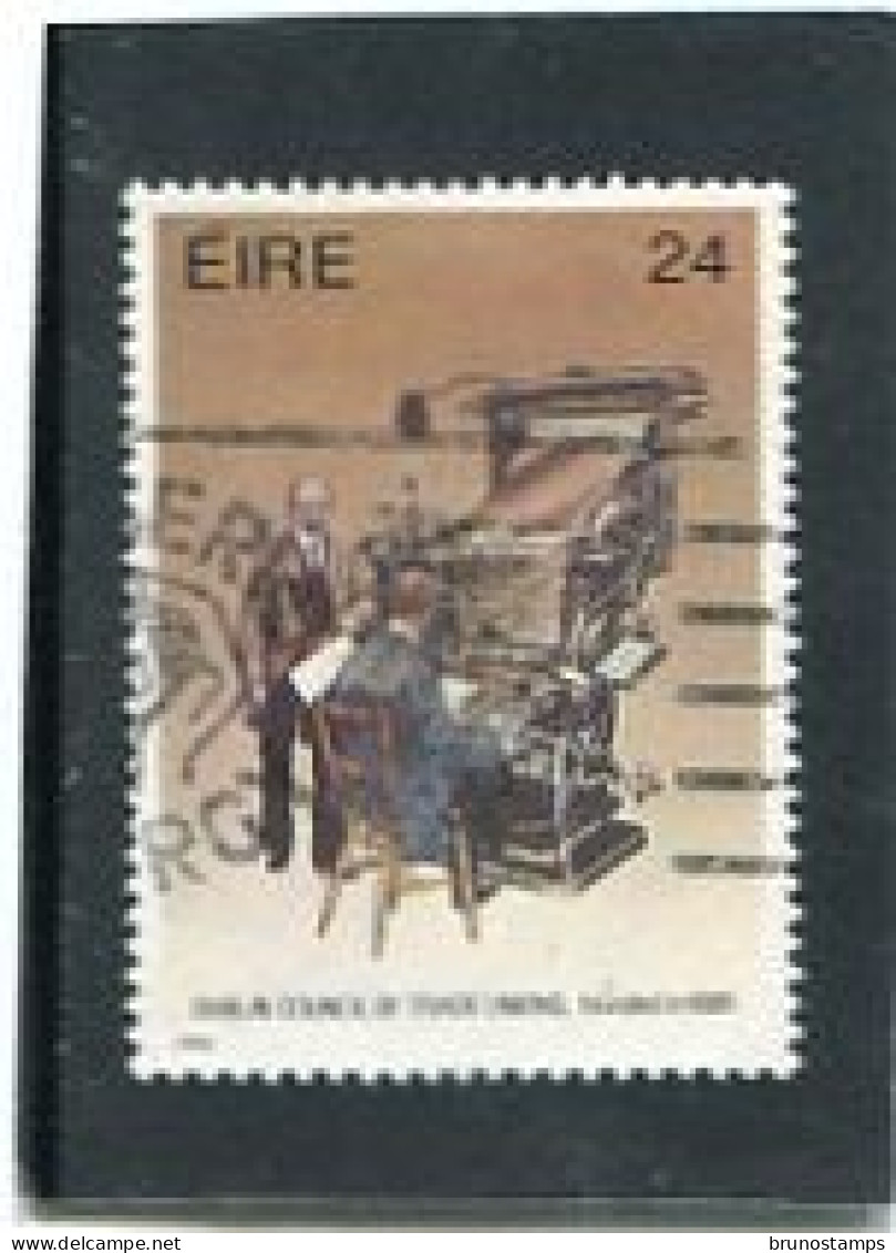 IRELAND/EIRE - 1986  24p  COUNCIL OF TRADE UNIONS  FINE USED - Usados