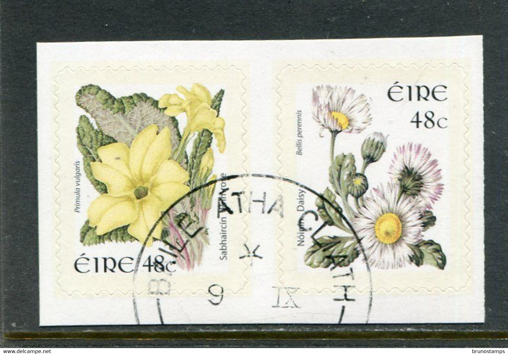 IRELAND/EIRE - 2004  48c  FLOWERS  SELF ADHESIVE  SET  EX BOOKLET  FINE USED - Usati
