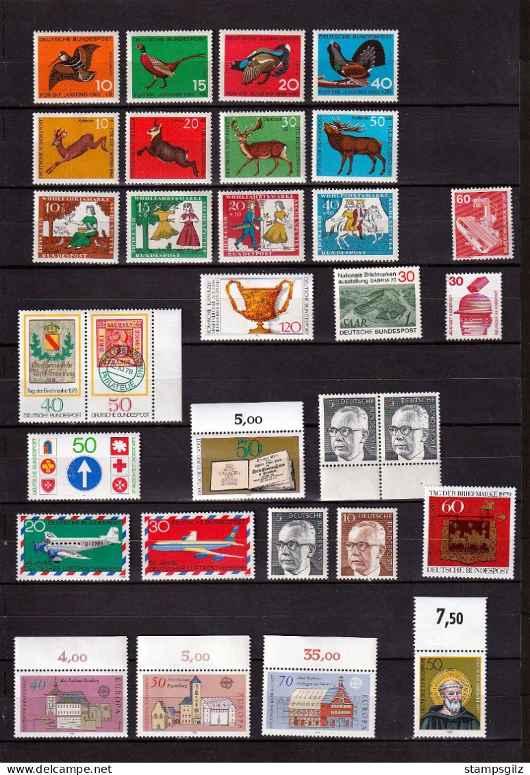 République Fédérale Petit Lot De Timbres Neuf** Sc - Collections (sans Albums)