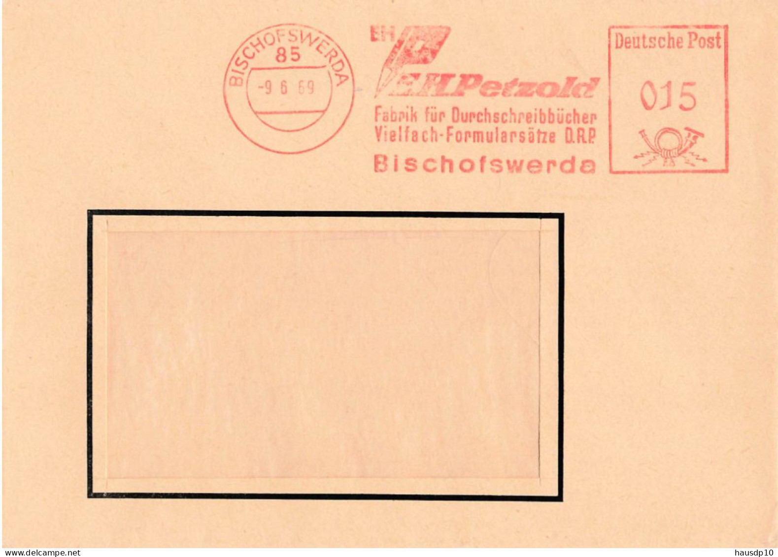 DDR Brief AFS Petzold Fabrik Für Durchschlagbücher 1969 - Machines à Affranchir (EMA)