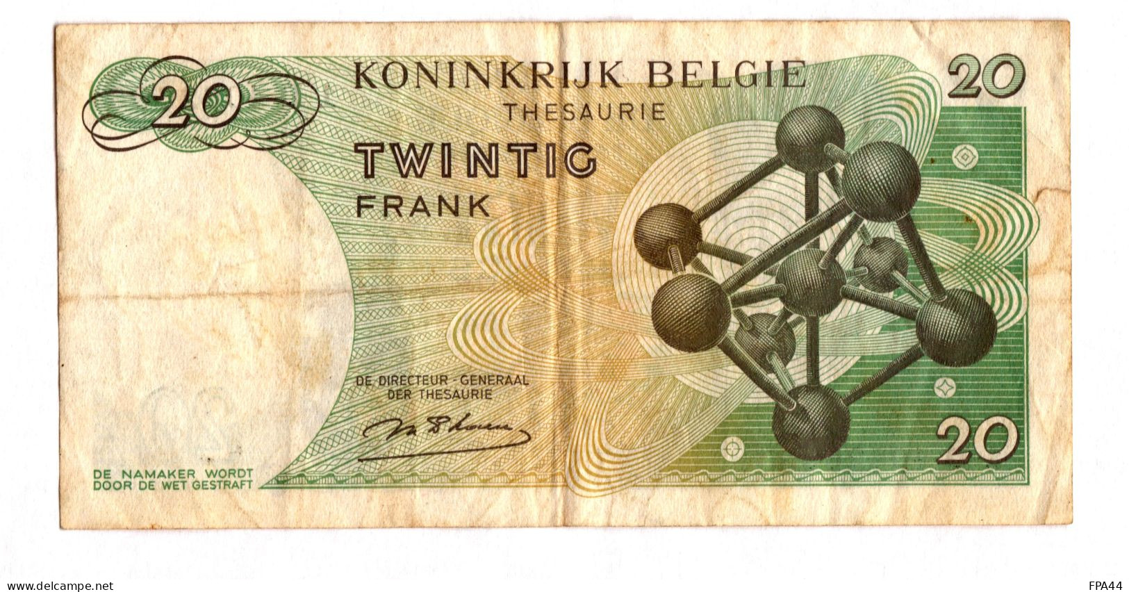 BELGIQUE   20 FRANCS BELGES  15.06.64 ROYAUME DE BELGIQUE - 20 Francos