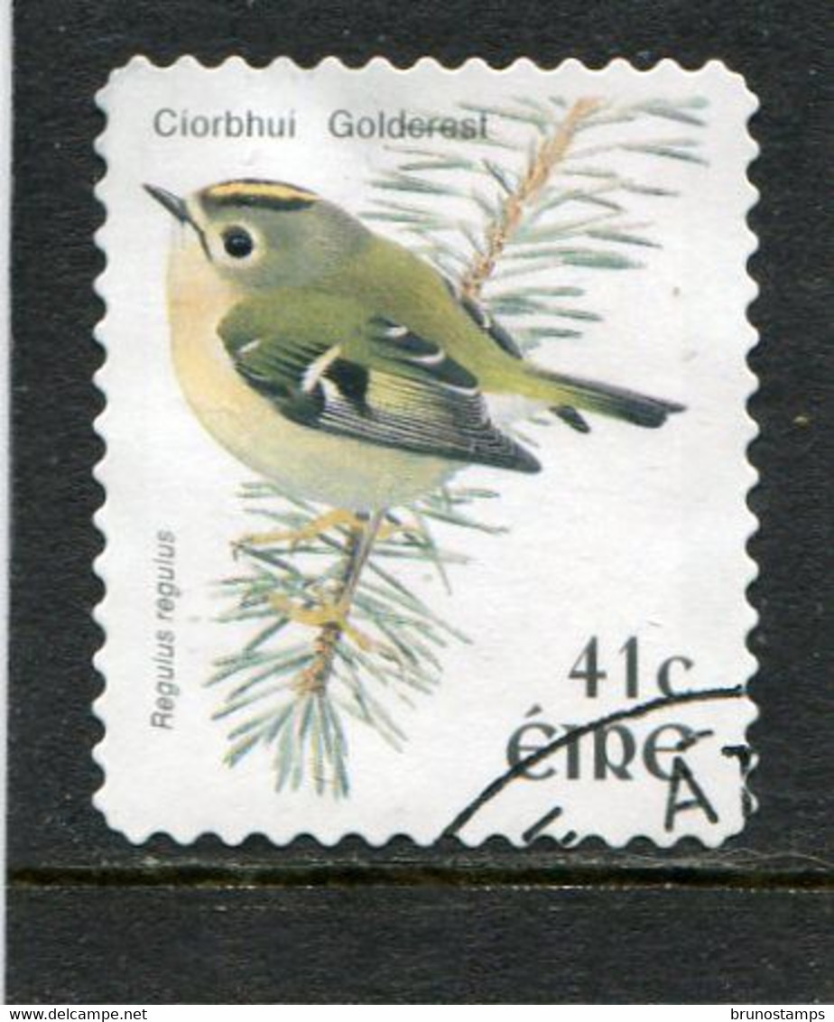 IRELAND/EIRE - 2002  41c  GOLDCREST  SELF ADHESIVE  PERF 11  FINE USED - Gebraucht