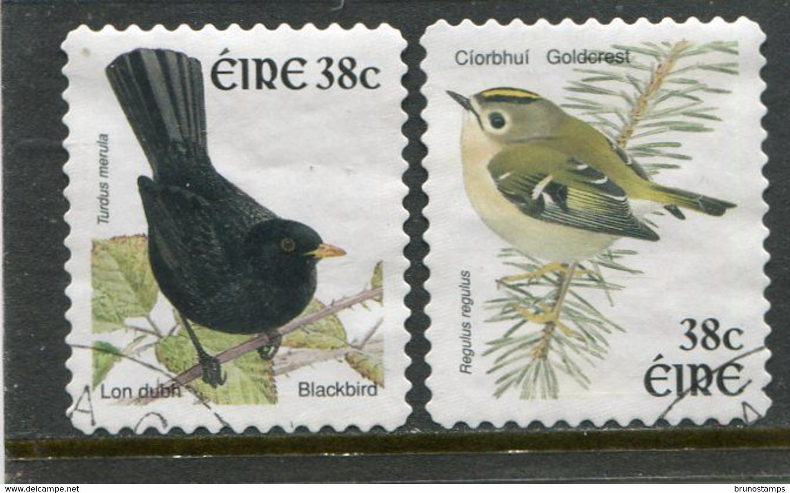 IRELAND/EIRE - 2002  38c  BIRDS  SET  SELF ADHESIVE  FINE USED - Usados