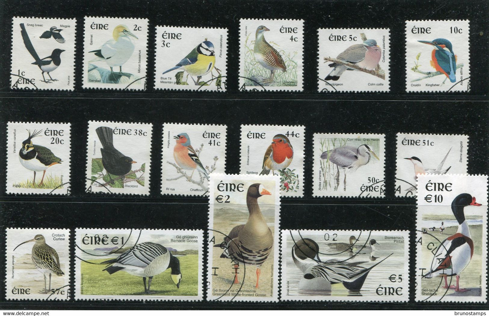 IRELAND/EIRE - 2002  BIRDS  SET  FINE USED - Oblitérés