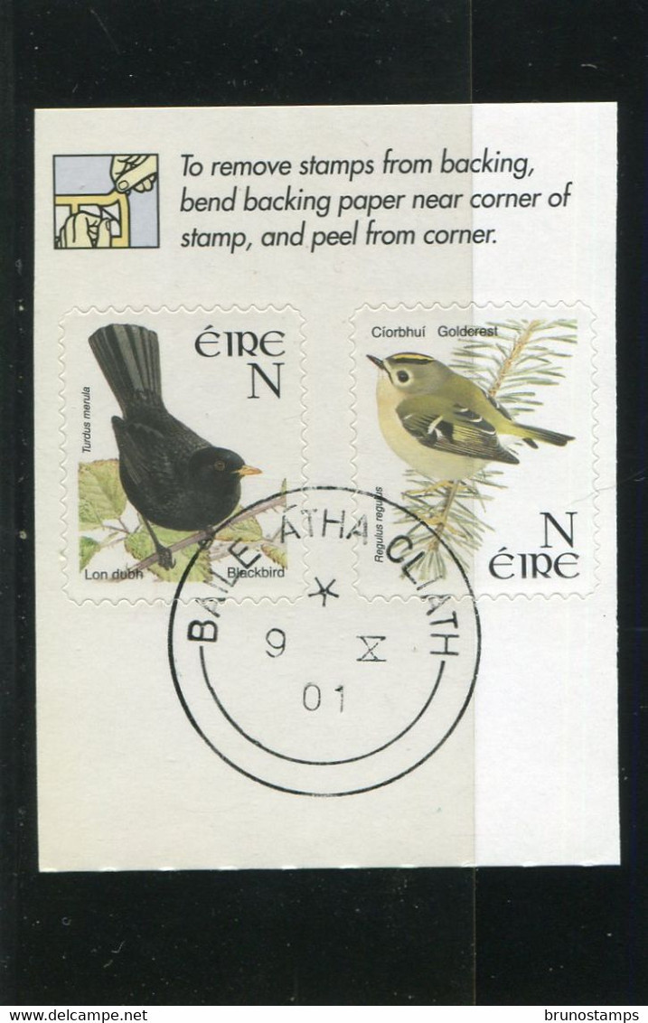 IRELAND/EIRE - 2001  BIRDS  N  SELF ADHESIVE  SET  FINE USED - Used Stamps