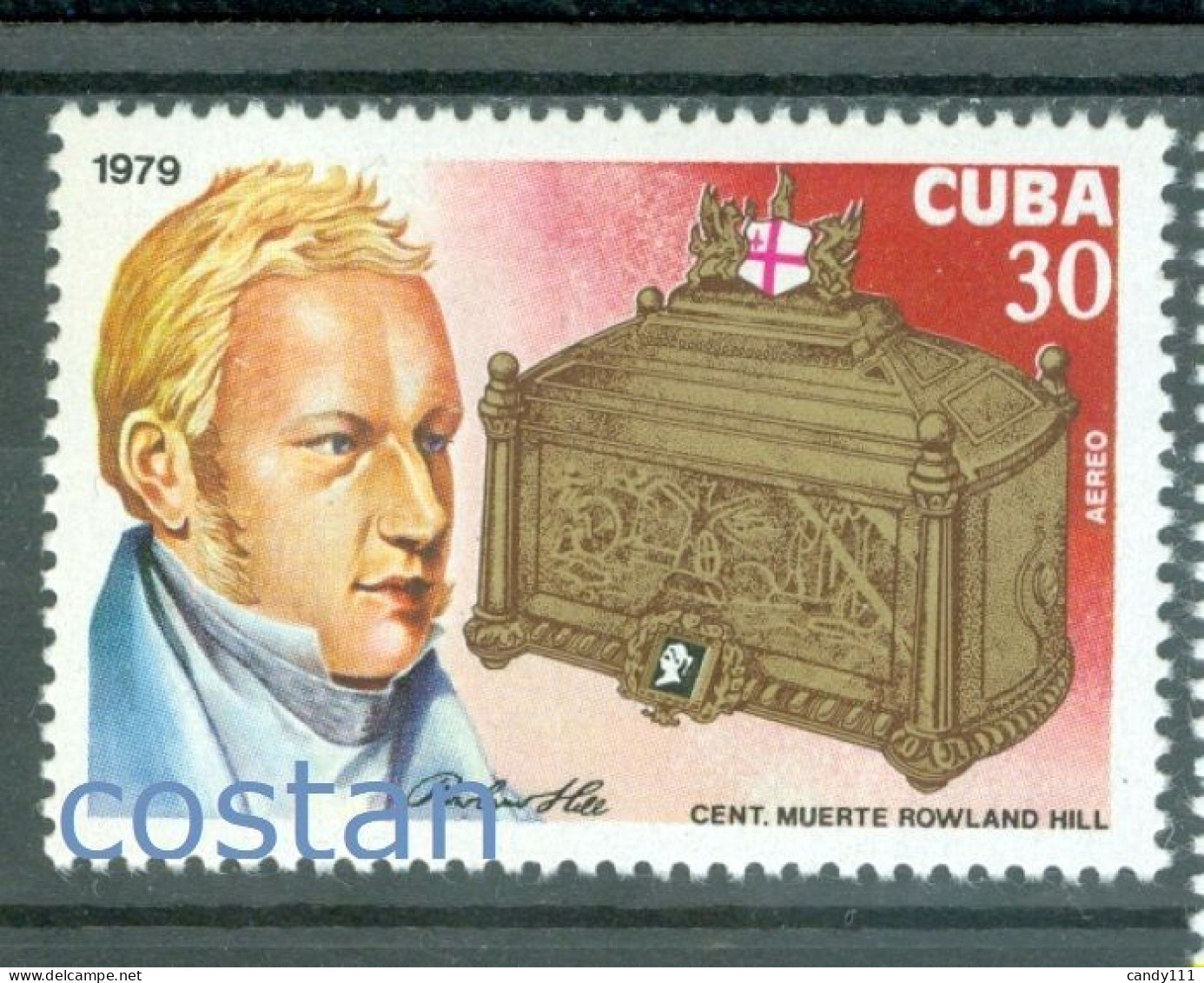 1979 Rowland Hill,Inventor Of Postage Stamps,Reform Postal System,CUBA,2429,MNH - Rowland Hill
