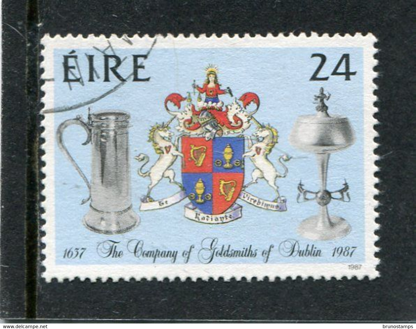 IRELAND/EIRE - 1987  24p  GOLDSMITH   FINE USED - Gebraucht