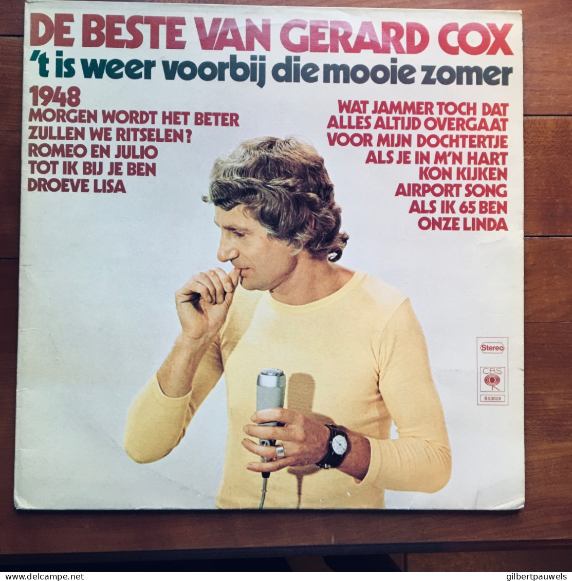 T’ IS WEER VOORBIJ DIE MOOIE ZOMER -GERARD COX - Other - Dutch Music