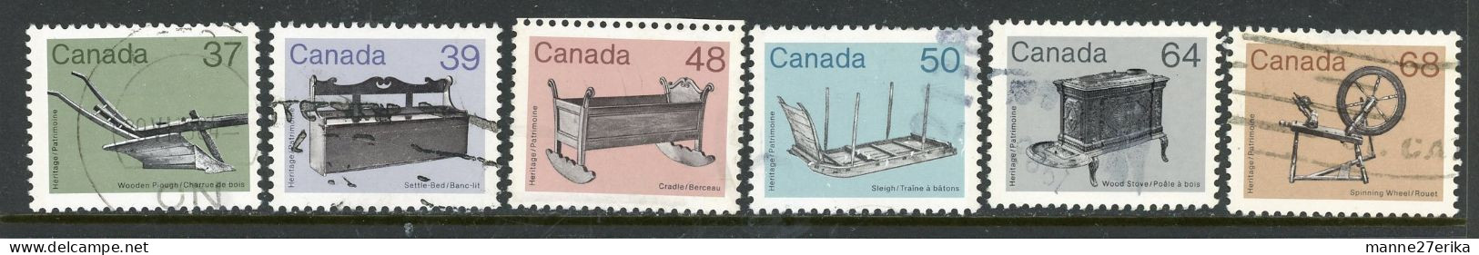 Canada  USED 1982-87 Artifact Definitives - Used Stamps