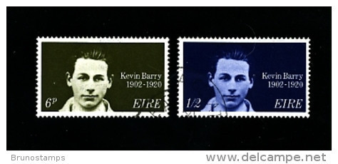 IRELAND/EIRE - 1970  KEVIN  BARRY  SET  FINE USED - Usati
