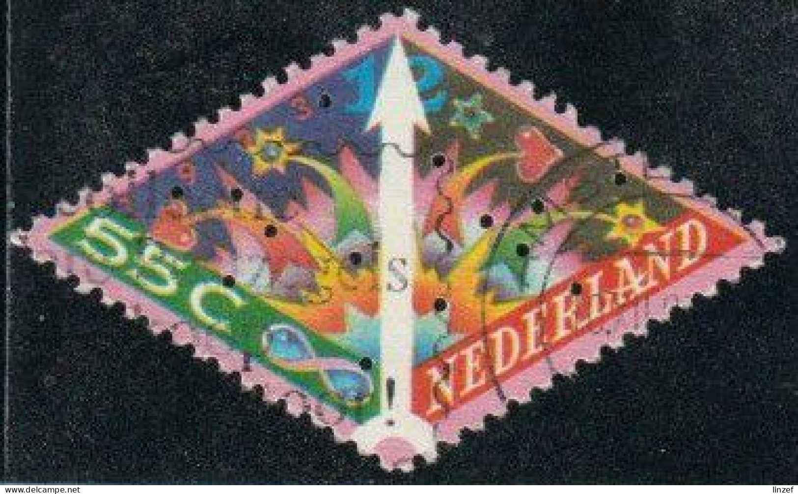 Pays-Bas 1993 Yv. N°1460 - Feu D'artifice - Oblitéré - Used Stamps