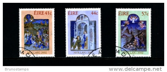 IRELAND/EIRE - 2002  CHRISTMAS  SET  FINE USED - Usati