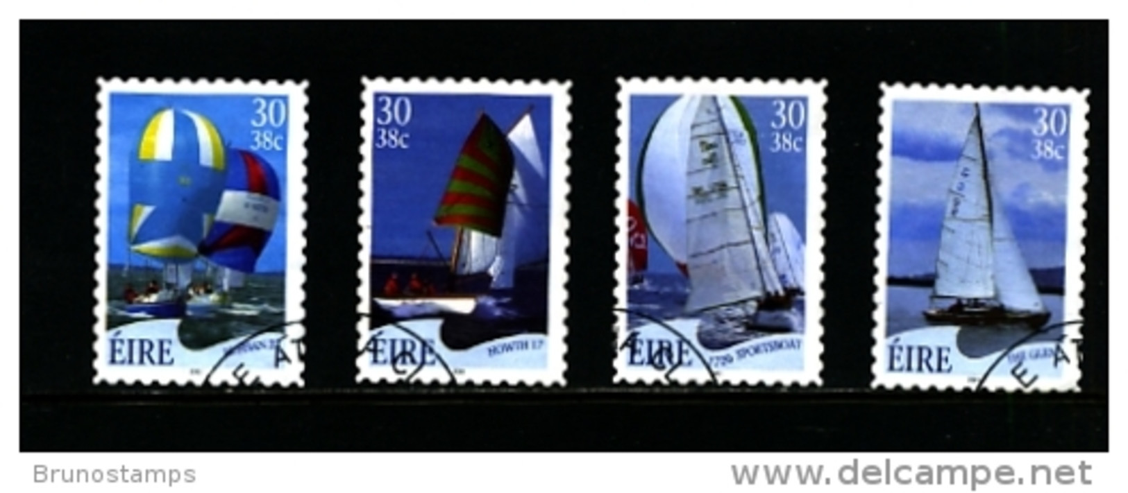 IRELAND/EIRE - 2001  YACHT SELF  ADHESIVE SET  FINE USED - Gebraucht