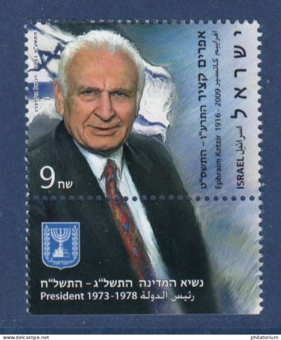 ISRAËL, **, Yv 2113, Mi 2207, SG 2085, Ephraim Katzir (1916-2009), Avec Tabs, - Neufs (avec Tabs)