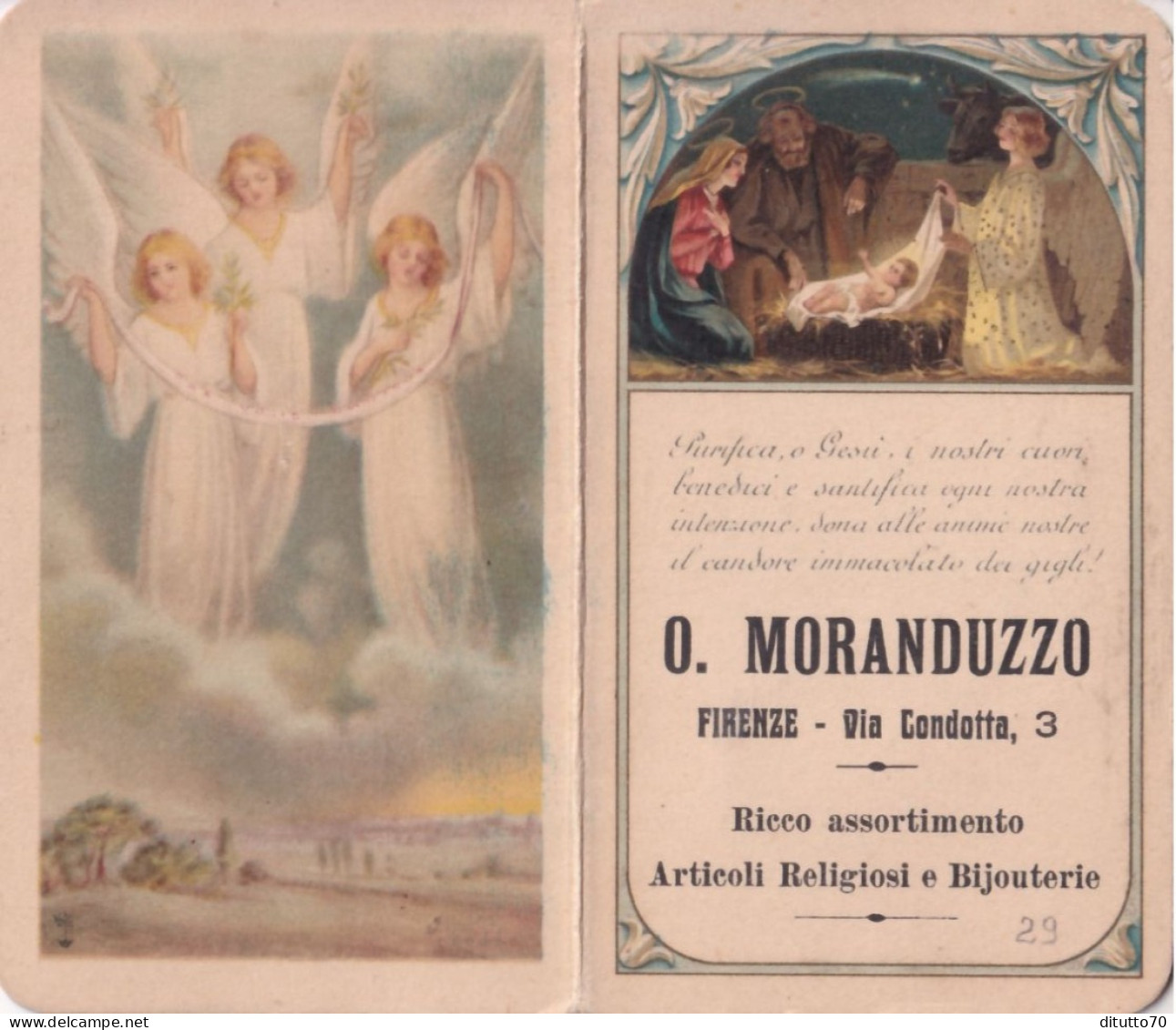 Calendarietto - O.maranduzzo - Firenze - Anno 1929 - Tamaño Pequeño : 1921-40
