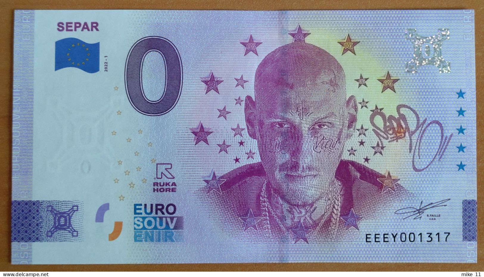 0 Euro Souvenir SEPAR Slovakia EEEY 2022-1 Nr. 1317 - Sonstige – Europa