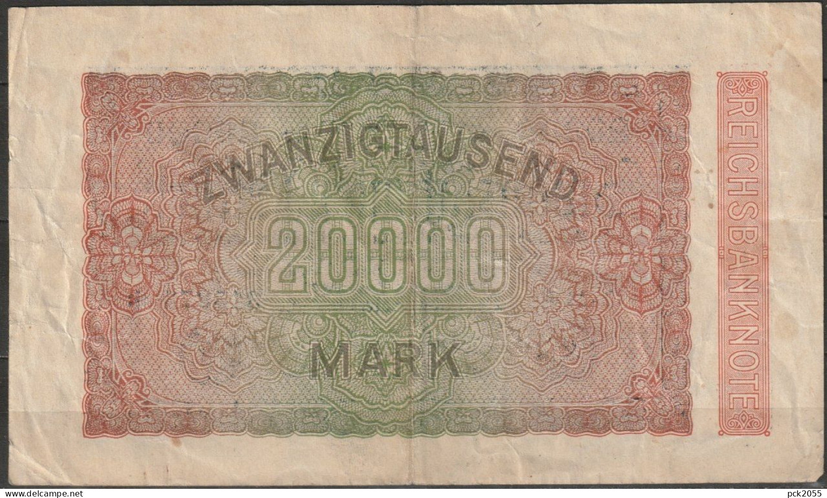 DR.20000 Mark Reichsbanknote 20.2.1923 Ros.Nr.84e, P85 ( D 6016 ) - 20.000 Mark