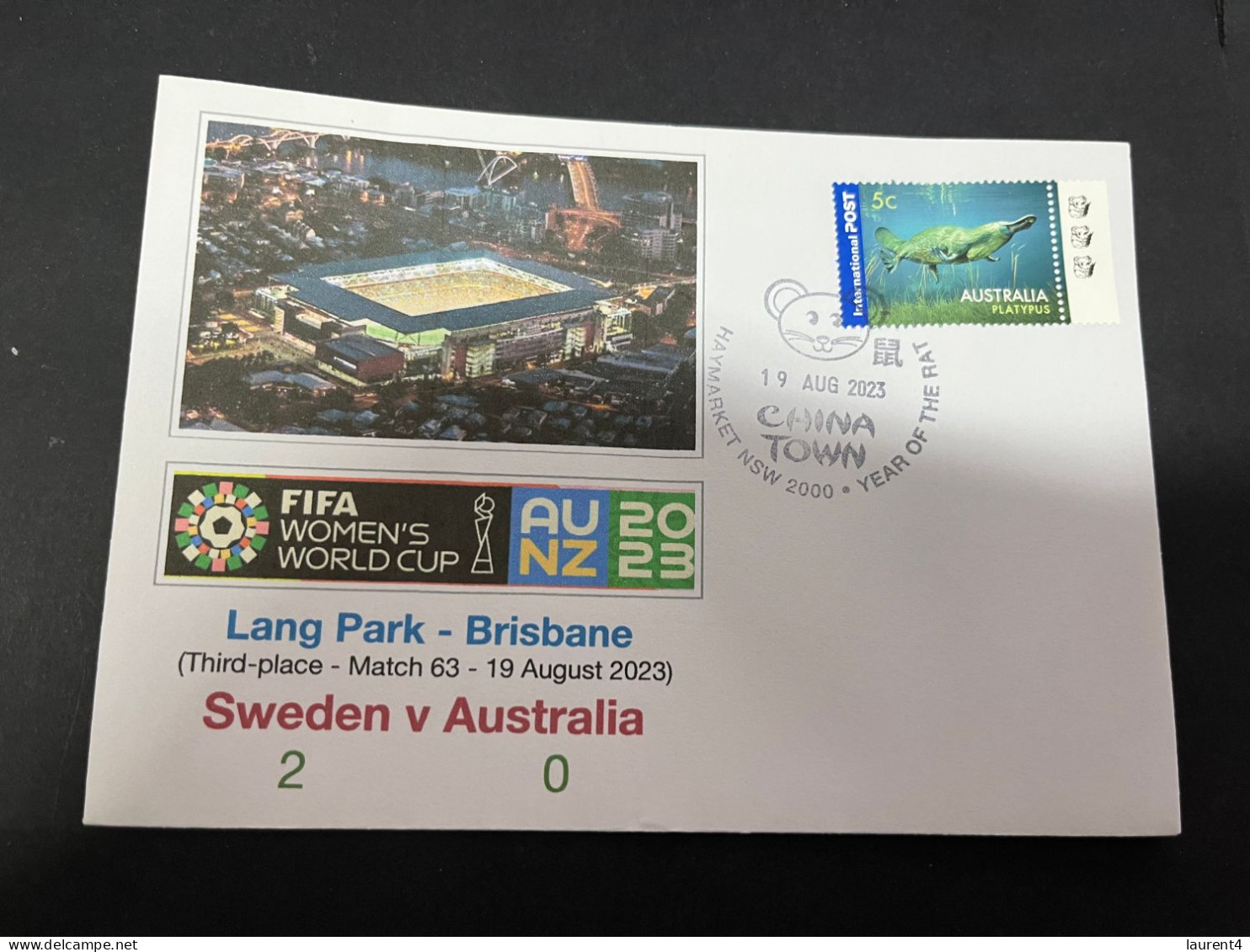 24-1-2024 (2 X 14) 2 Covers - FIFA Women's Football World Cup 2023 - Sweden V Australia - Other & Unclassified