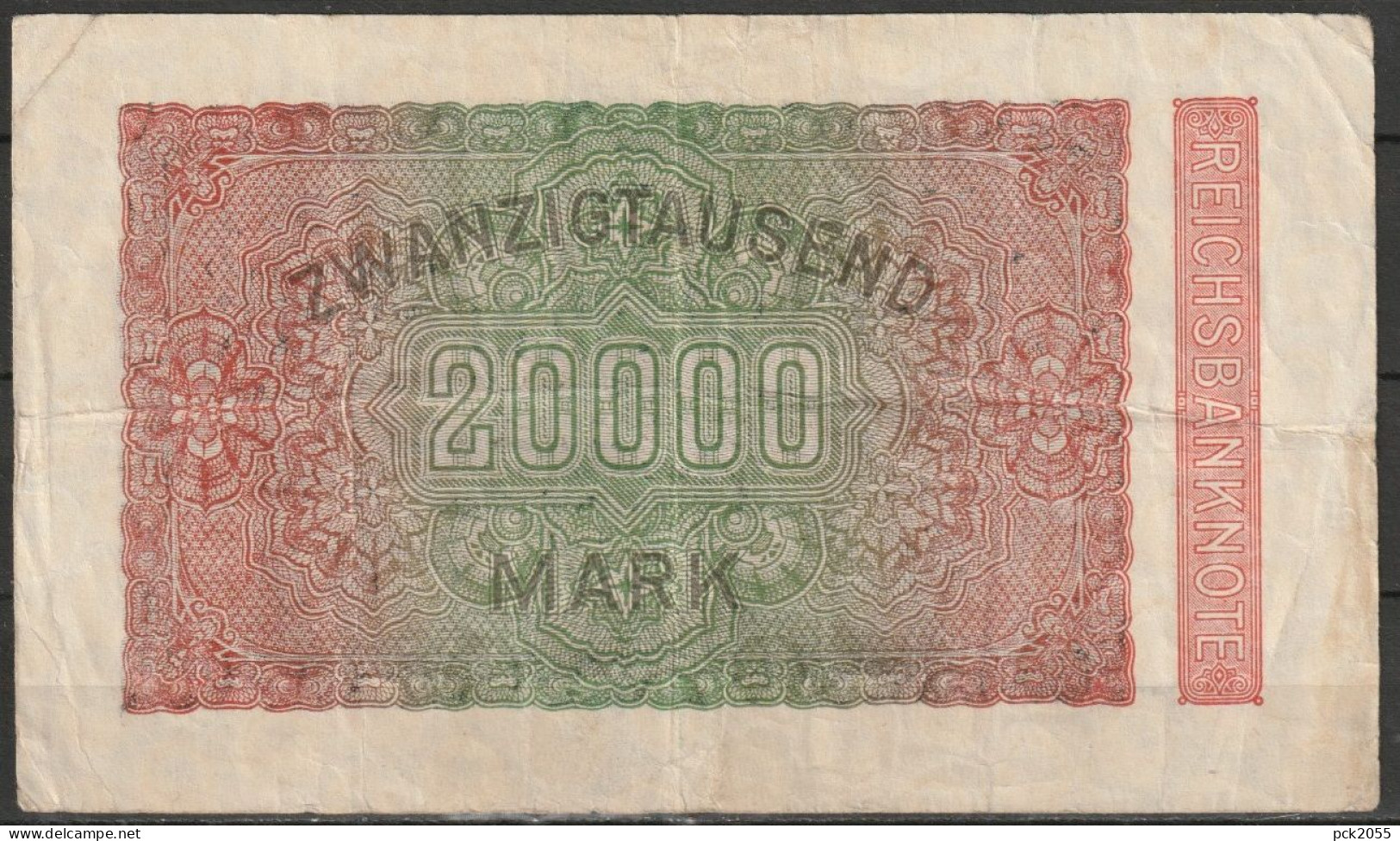 DR.20000 Mark Reichsbanknote 20.2.1923 Ros.Nr.84b, P85 ( D 6468 ) - 20000 Mark