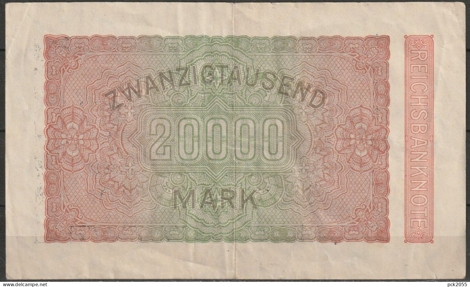DR.20000 Mark Reichsbanknote 20.2.1923 Ros.Nr.84j, P85 ( D 6658 ) - 20000 Mark