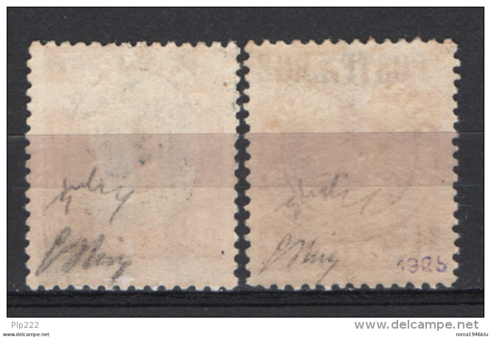 Danimarca 1919 Pacchi Postali Unif. PP3/4 */MVLH VF/F Signed Oliva/Chiavarello - Paquetes Postales