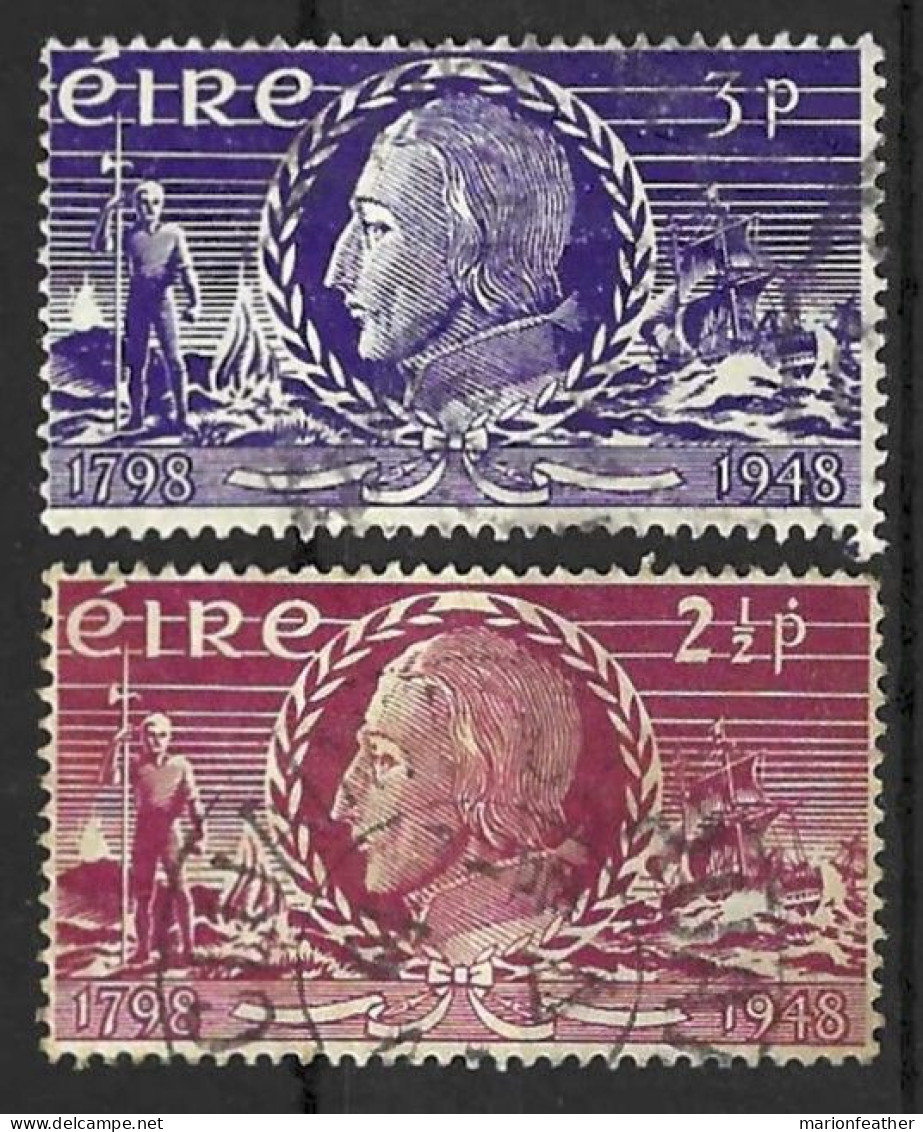 EIRE....KING GEORGE VI..(1036-52.)....." 1948.."...ANNIVERSARY.......SG144-5.....SET OF 2....VFU... - Oblitérés