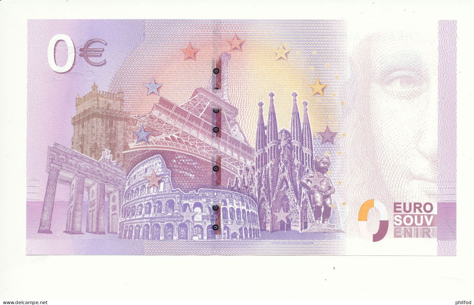 Billet Souvenir - 0 Euro - UEAY - 2018-2 - THÊÂTRE ANTIQUE D'ORANGE - N° 2363 - Prove Private
