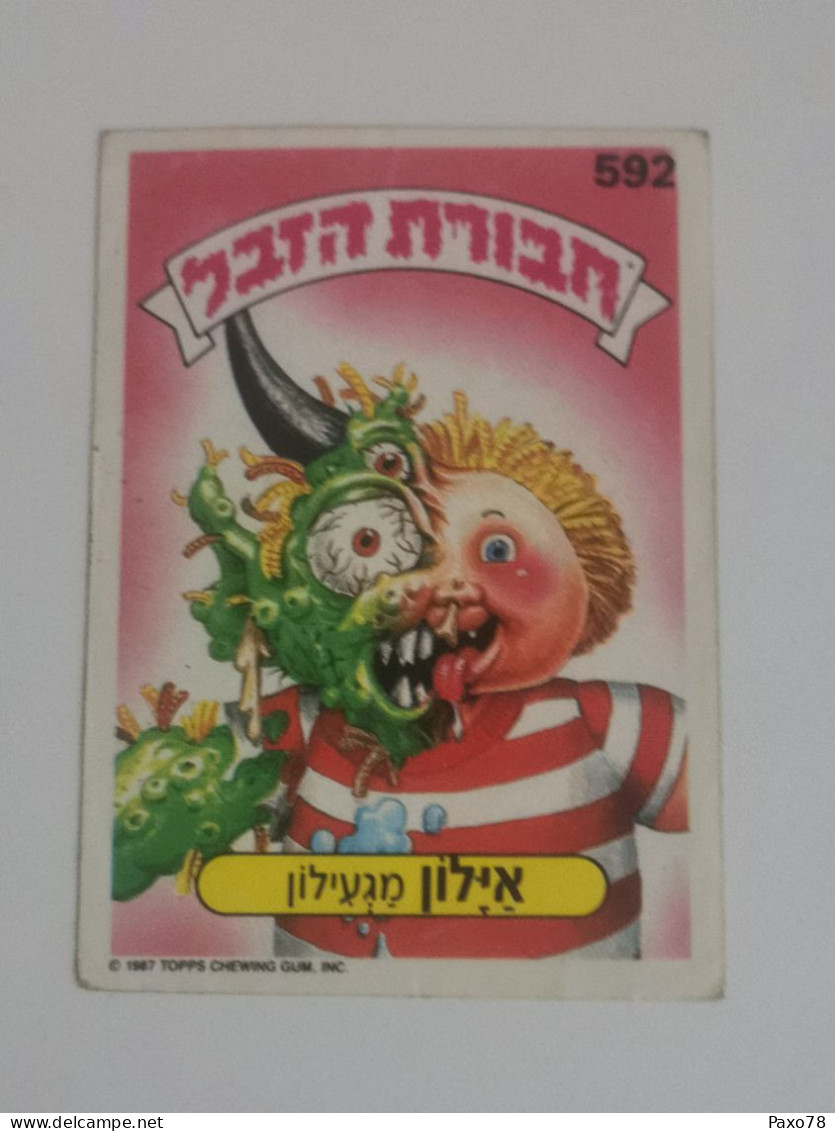 Garbage Gang, Version Israël. 592, Topps Chewing-gum - Sonstige & Ohne Zuordnung