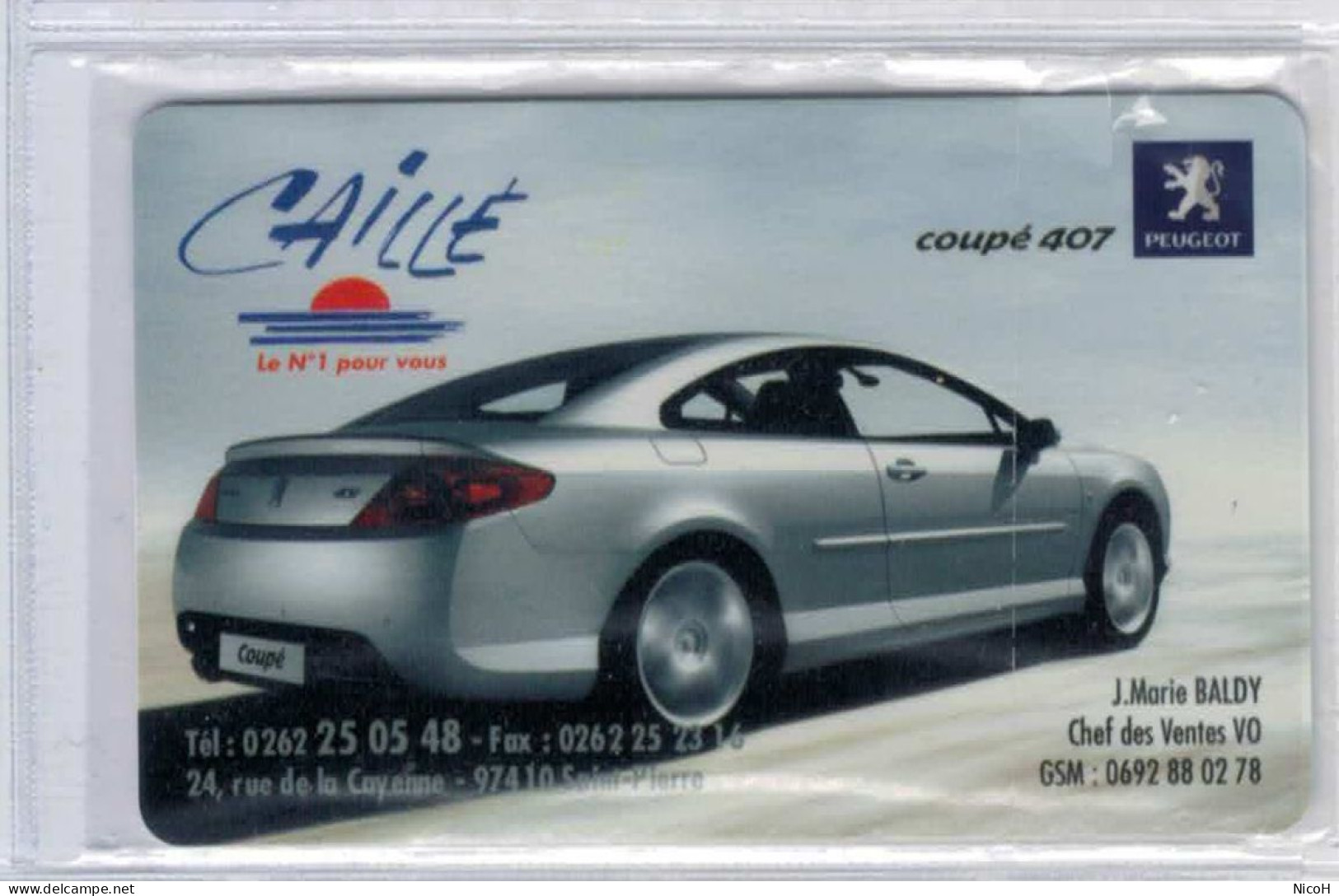 Carte à Code - XTS Telecom - Peugeot Coupé 407 Caillé - Neuve Sous Blister - Voir Scans - Reunion