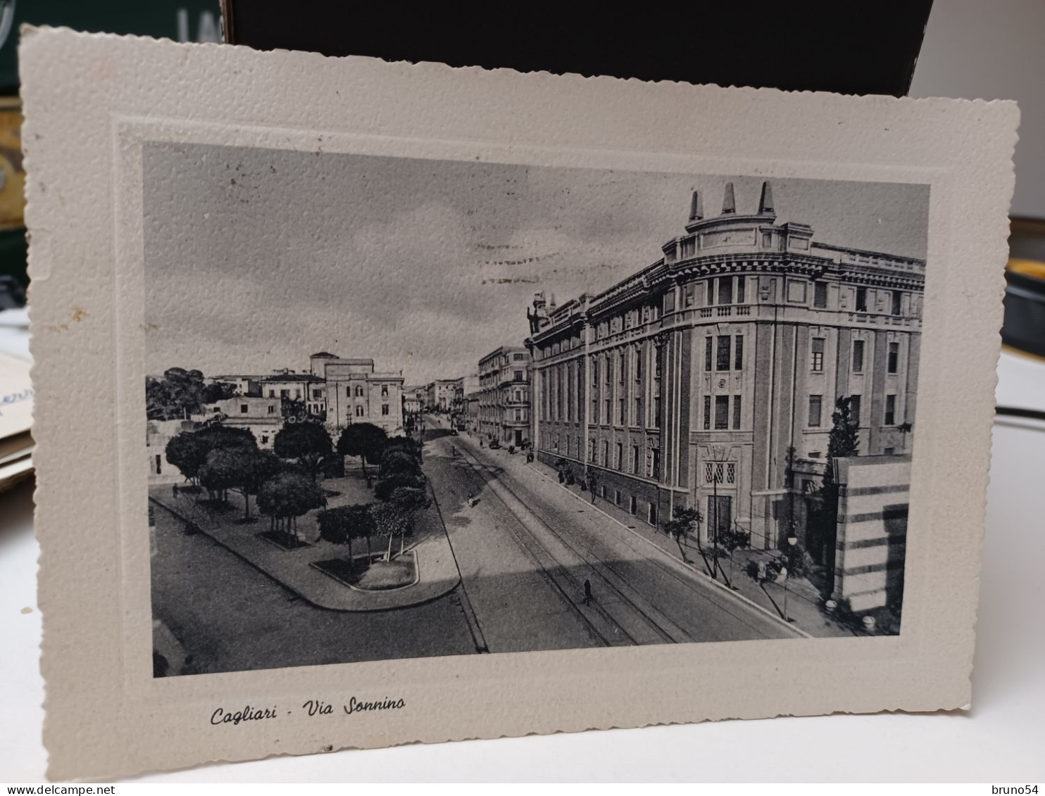 Cartolina Cagliari Via Sonnino 1957 - Cagliari