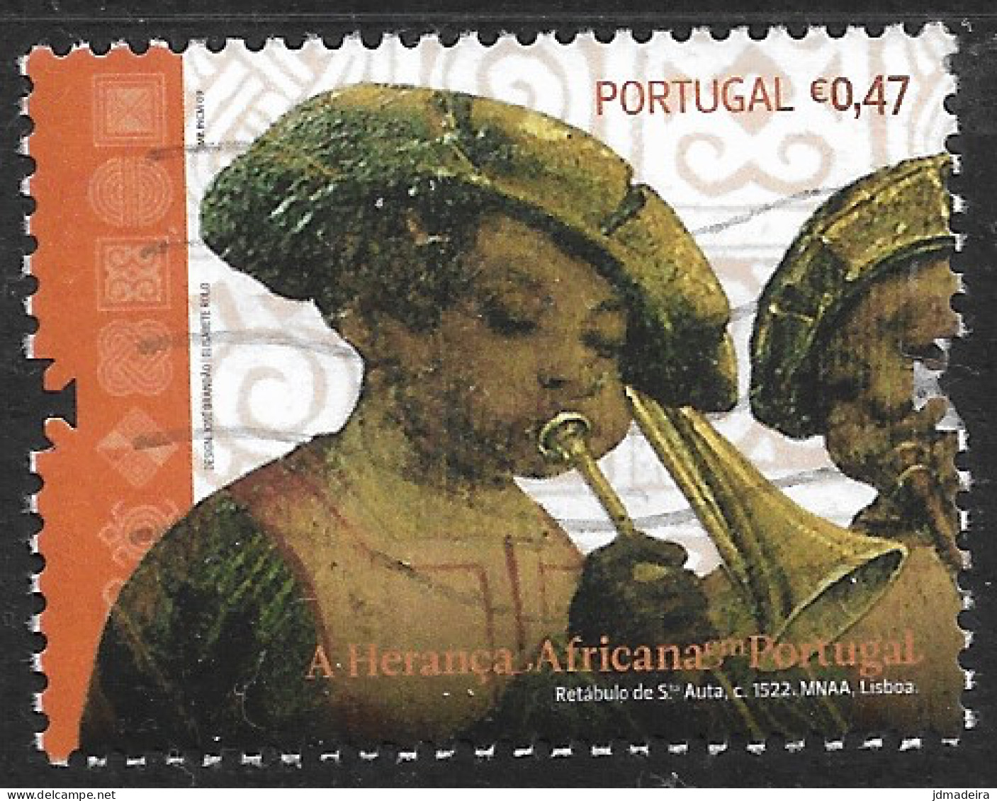 Portugal – 2009 Black Heritage 0,47 Used Stamp - Gebraucht