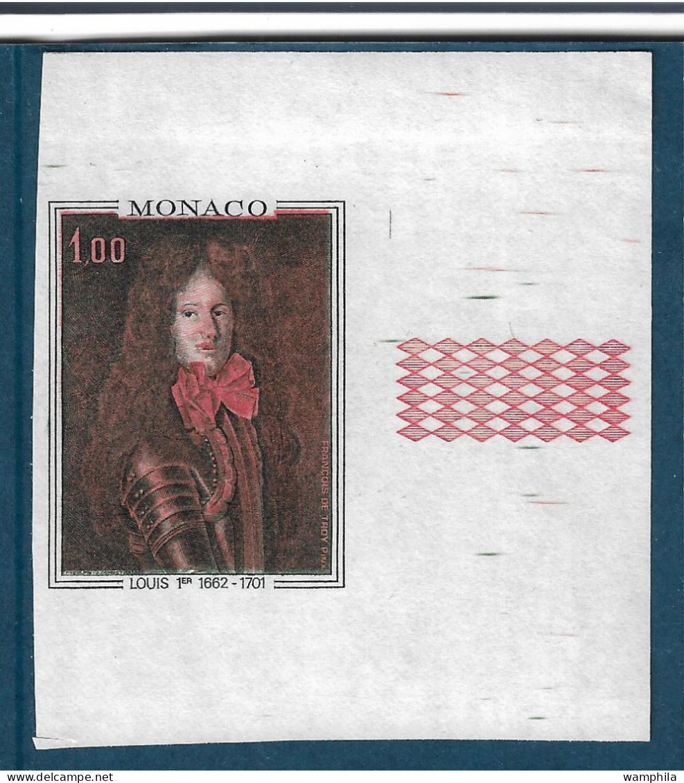 Monaco N°845** Non Dentelé,  Prince De Monaco. - Variétés