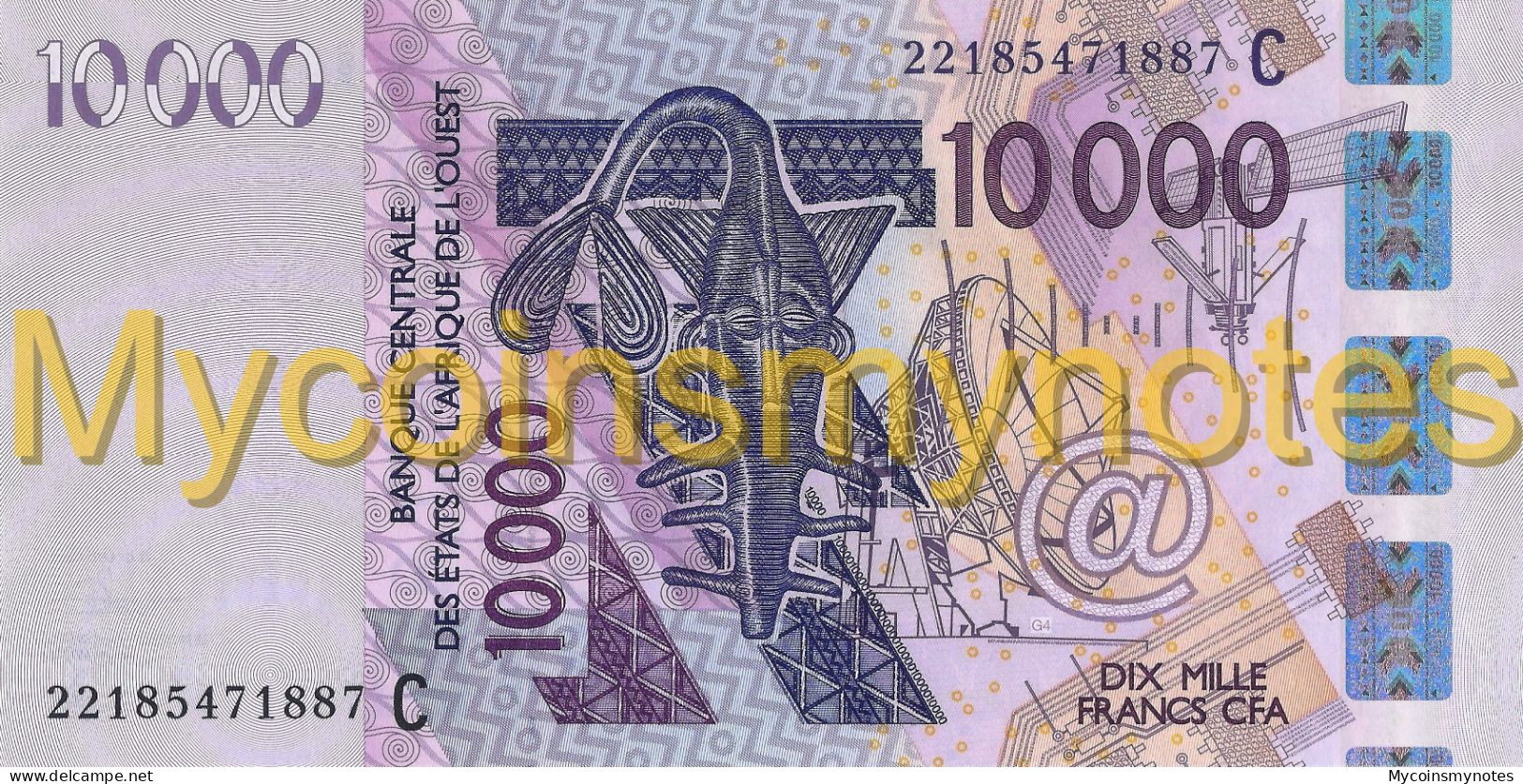 WEST AFRICAN STATES, BURKINA FASO, 10000, 2022, Code C, (Not Yet In Catalog), New Signature, UNC - West-Afrikaanse Staten