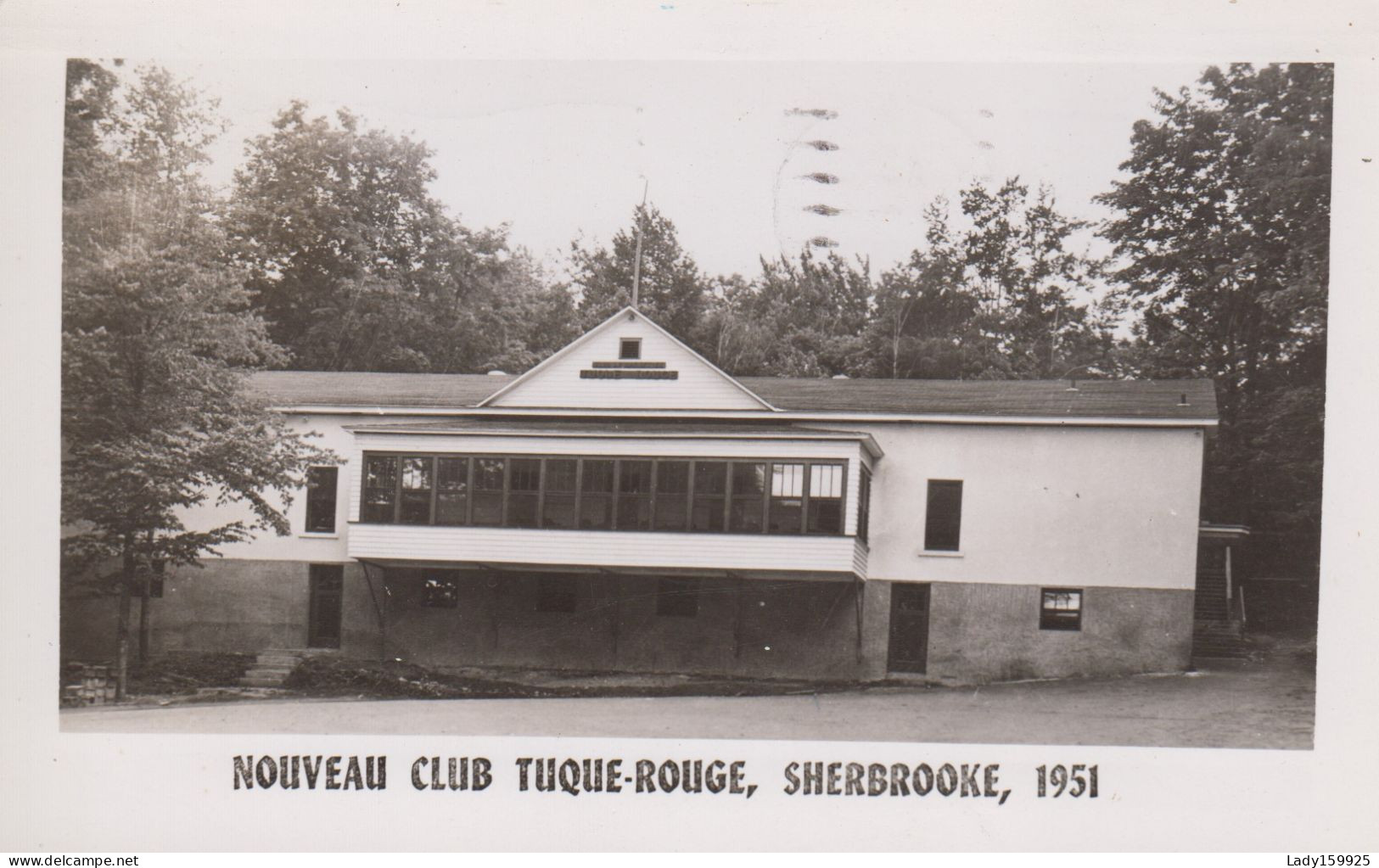 Nouveau Club Tuque-Rouge 1951 Sherbrooke Québec Canada Real Photo B&W Poster 1962   2 S - Sherbrooke