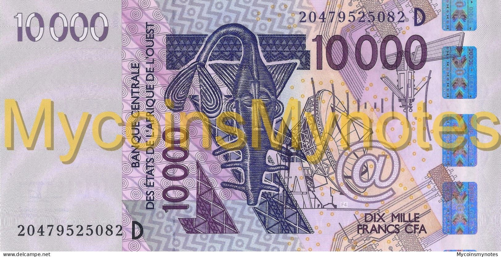 WEST AFRICAN STATES, MALI, 10000, 2020, Code D, (Not Yet In Catalog), New Signature, UNC - Estados De Africa Occidental