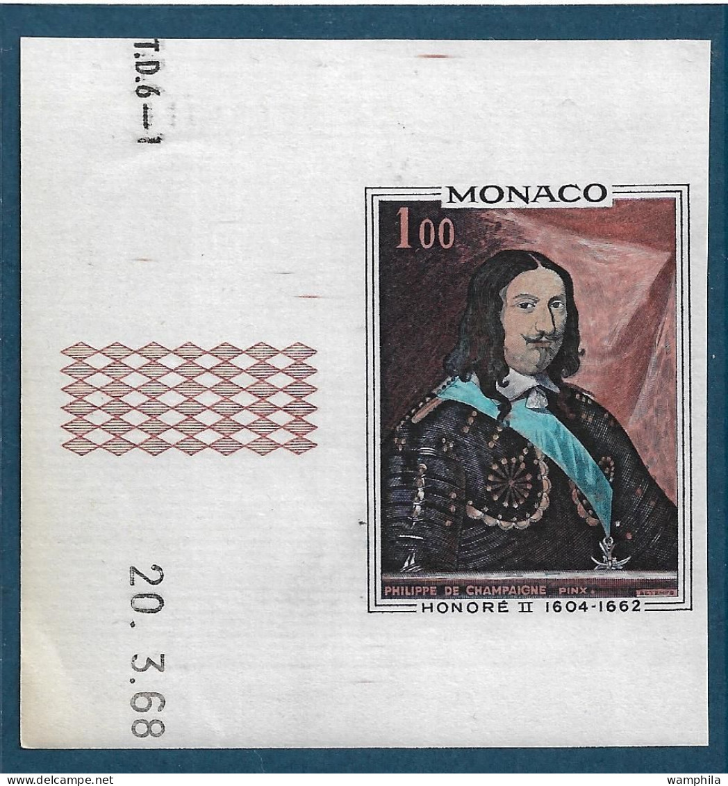 Monaco N°79** Non Dentelé Avec Coin Daté, Prince De Monaco. - Plaatfouten En Curiosa