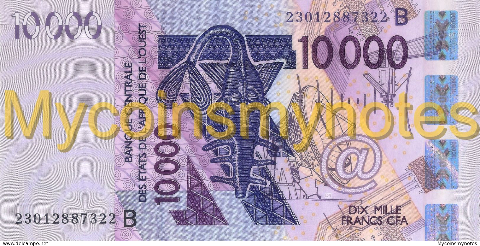 WEST AFRICAN STATES, BENIN, 10000, 2023, Code B, (Not Yet In Catalog), New Signature, UNC - West-Afrikaanse Staten