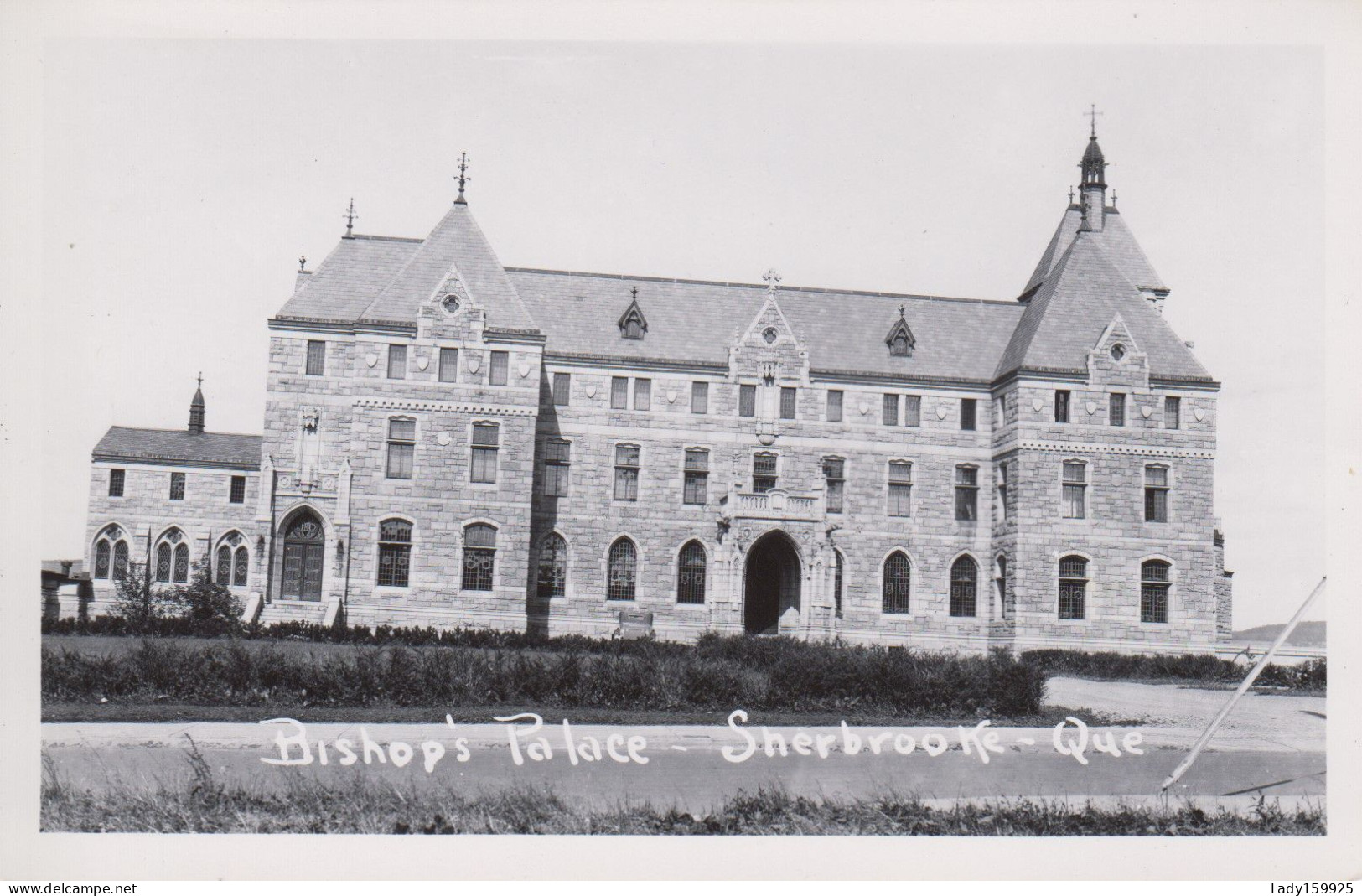 Bishop's Palace Sherbrooke Québec Canada Archevêché De Sherbrooke  Real Photo B&W CKC 1910-1962    2 S - Sherbrooke