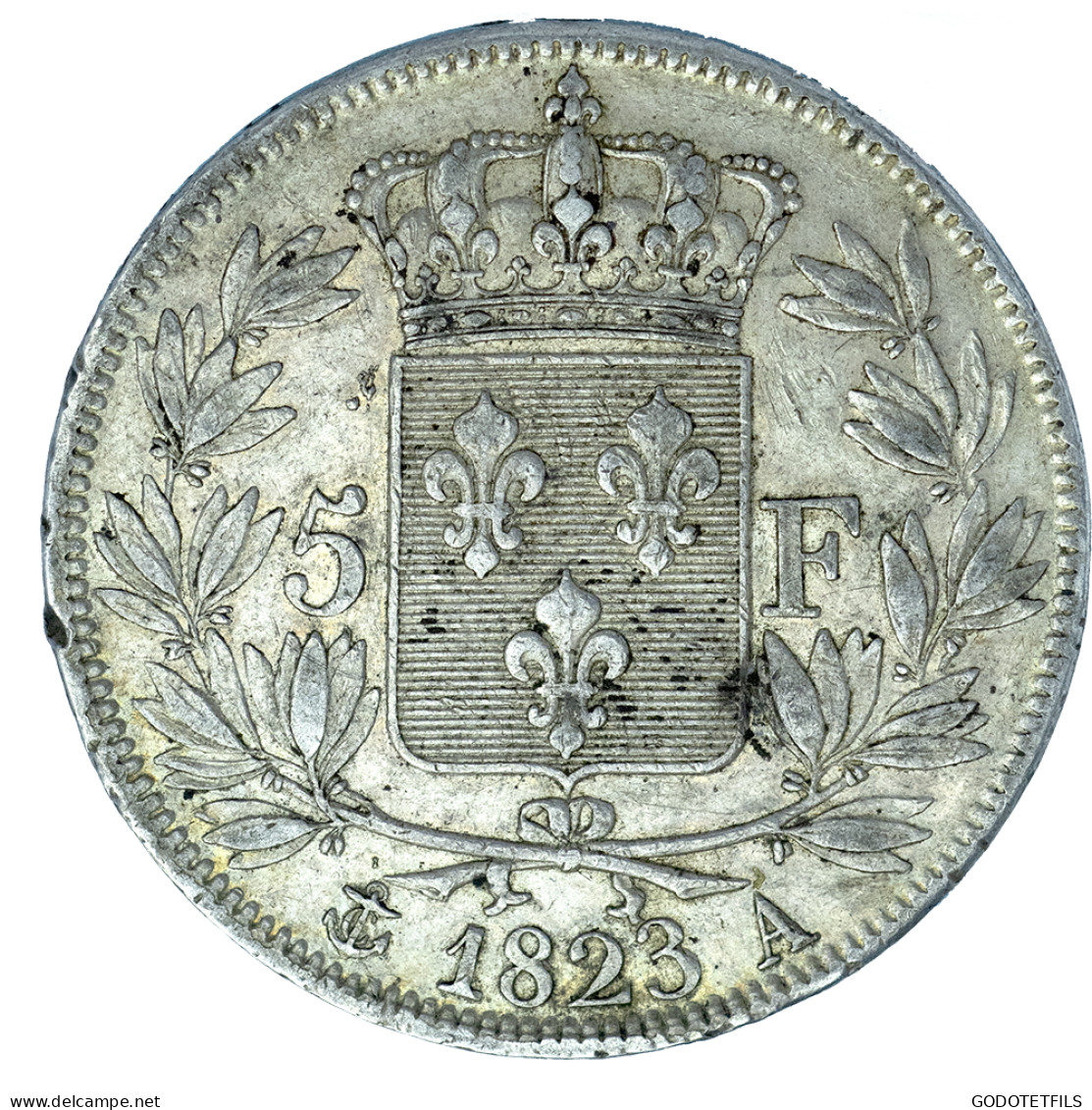 Louis XVIII-5 Francs 1823 Paris - 5 Francs