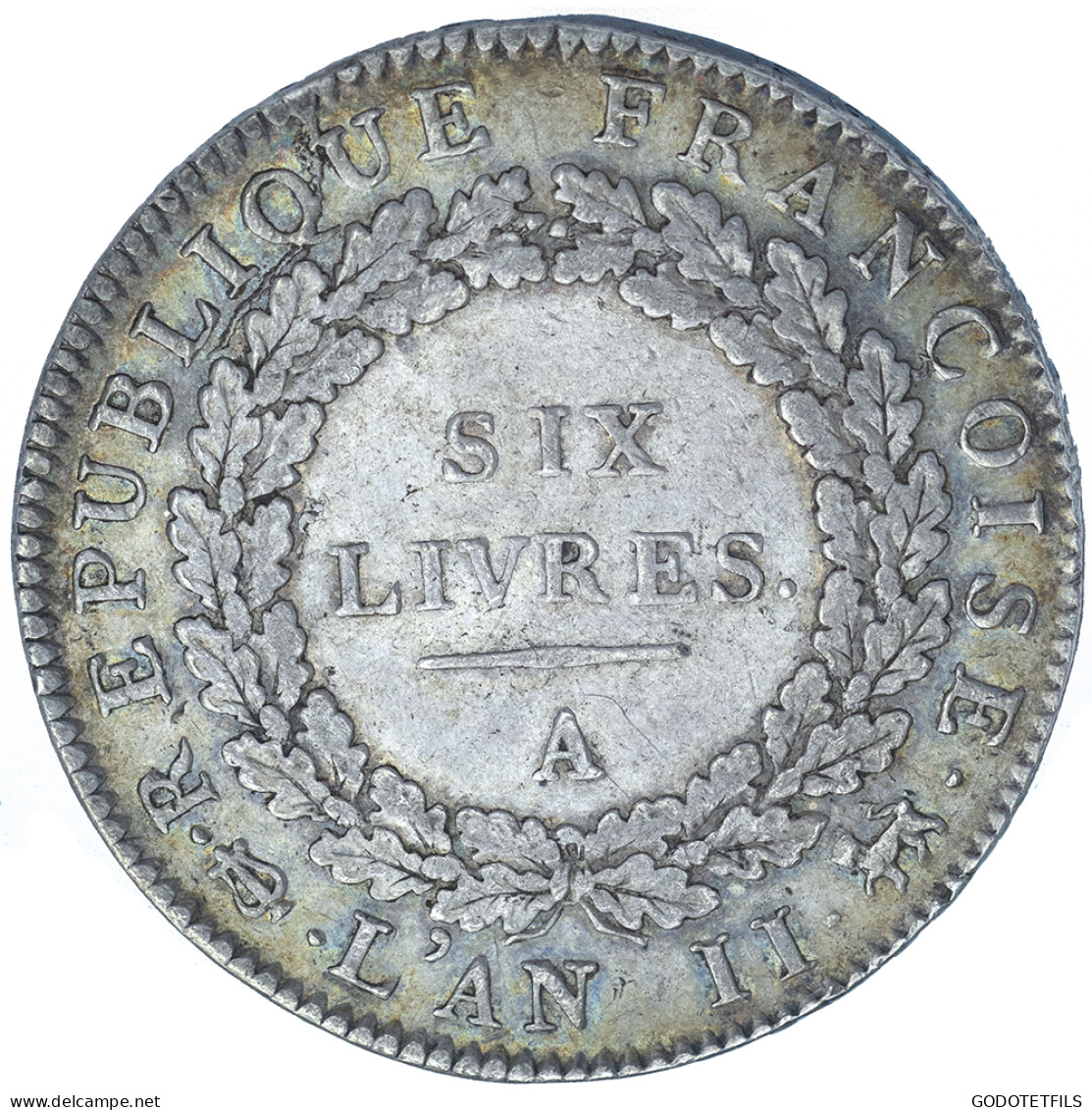 Convention-Écu De 6 Livres L&#039;an 11 (1793) Paris - 1792-1804 Eerste Franse Republiek