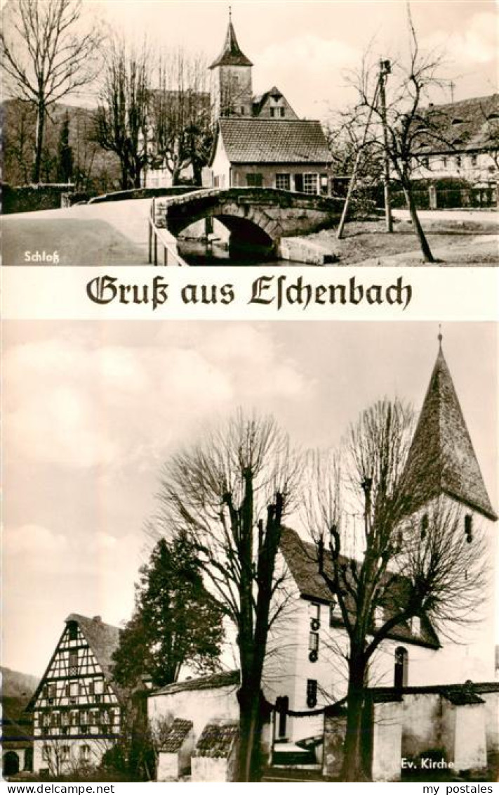 73952352 Eschenbach__Hersbruck_Bayern Schloss Ev Kirche - Hersbruck