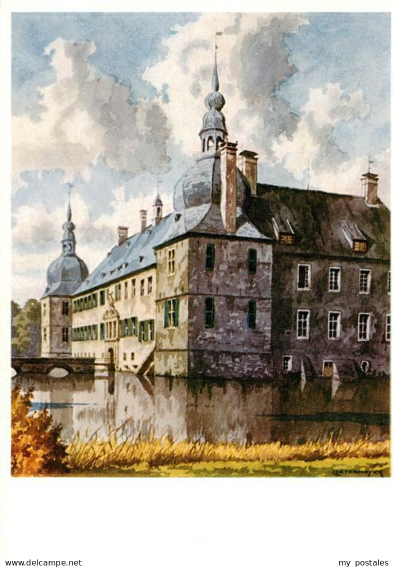 73872580 Dorsten Schloss Lembeck Aquarell Dorsten - Dorsten