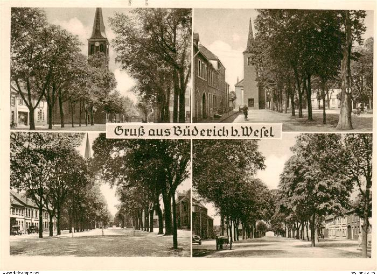 73872514 Buederich Wesel Teilansichten Kirche Allee Buederich Wesel - Wesel