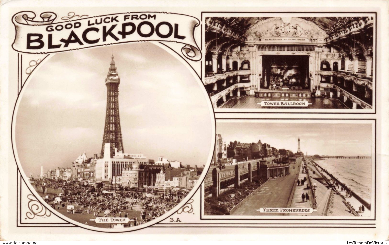 ANGLETERRE - Lancashire - Good Luck From Blackpool - Carte Postale Ancienne - Blackpool