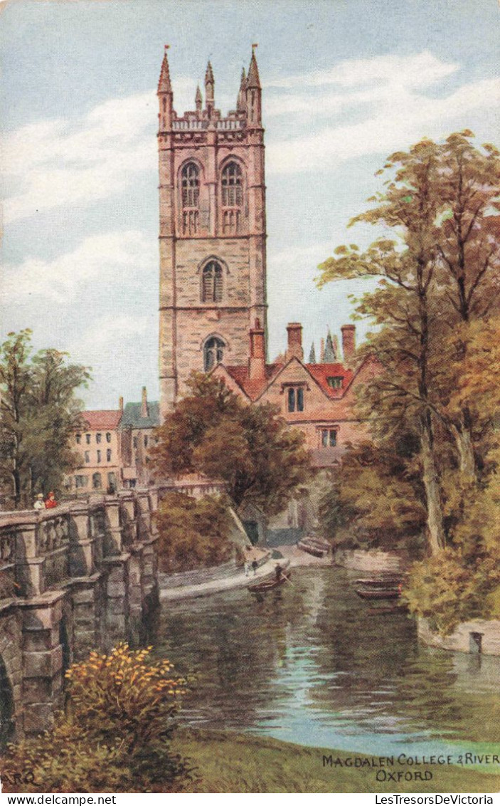ANGLETERRE - Oxford - Magdalen College & River - Carte Postale Ancienne - Oxford