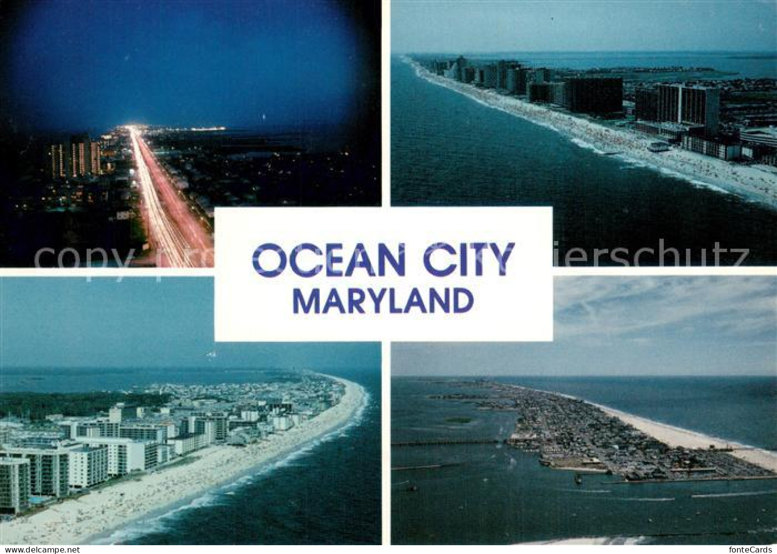 73745168 Ocean_City_Maryland Condominiums Apartments And Townhouses Line The Bea - Autres & Non Classés