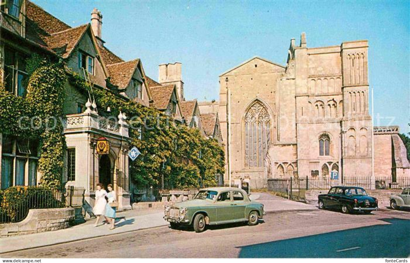 72821092 Malmesbury The Old Bell And West Front Of The Abbey  - Altri & Non Classificati