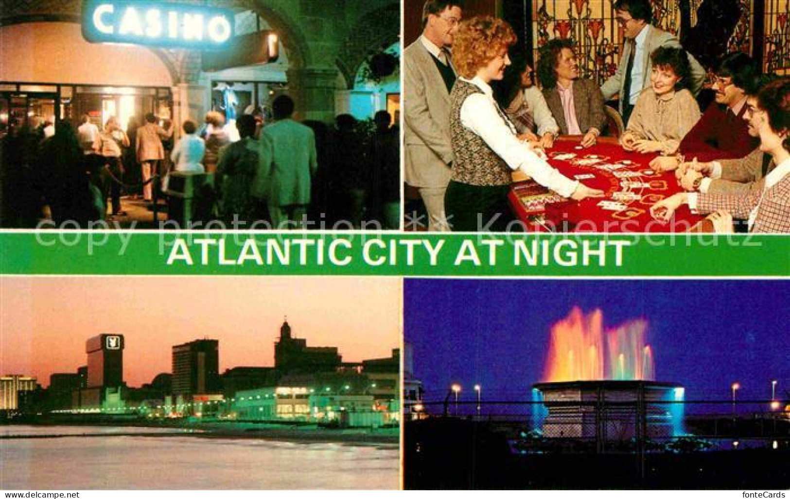 72820920 Atlantic_City_New_Jersey Casino Skyline Park Fountain - Autres & Non Classés