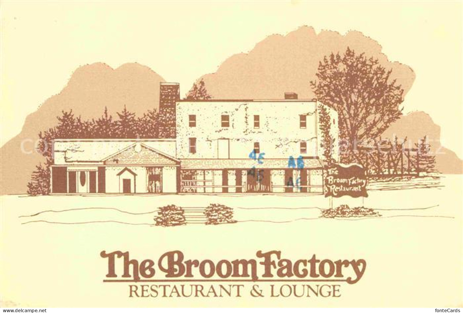 72816558 Cedar_Falls_Iowa The Broom Factory Restaurant & Lounge Illustration - Sonstige & Ohne Zuordnung