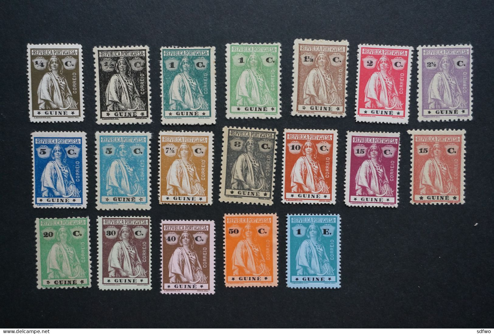 (Tv) Portuguese Guinea 1914/ 25 Ceres Set (MH) - Portugees Guinea